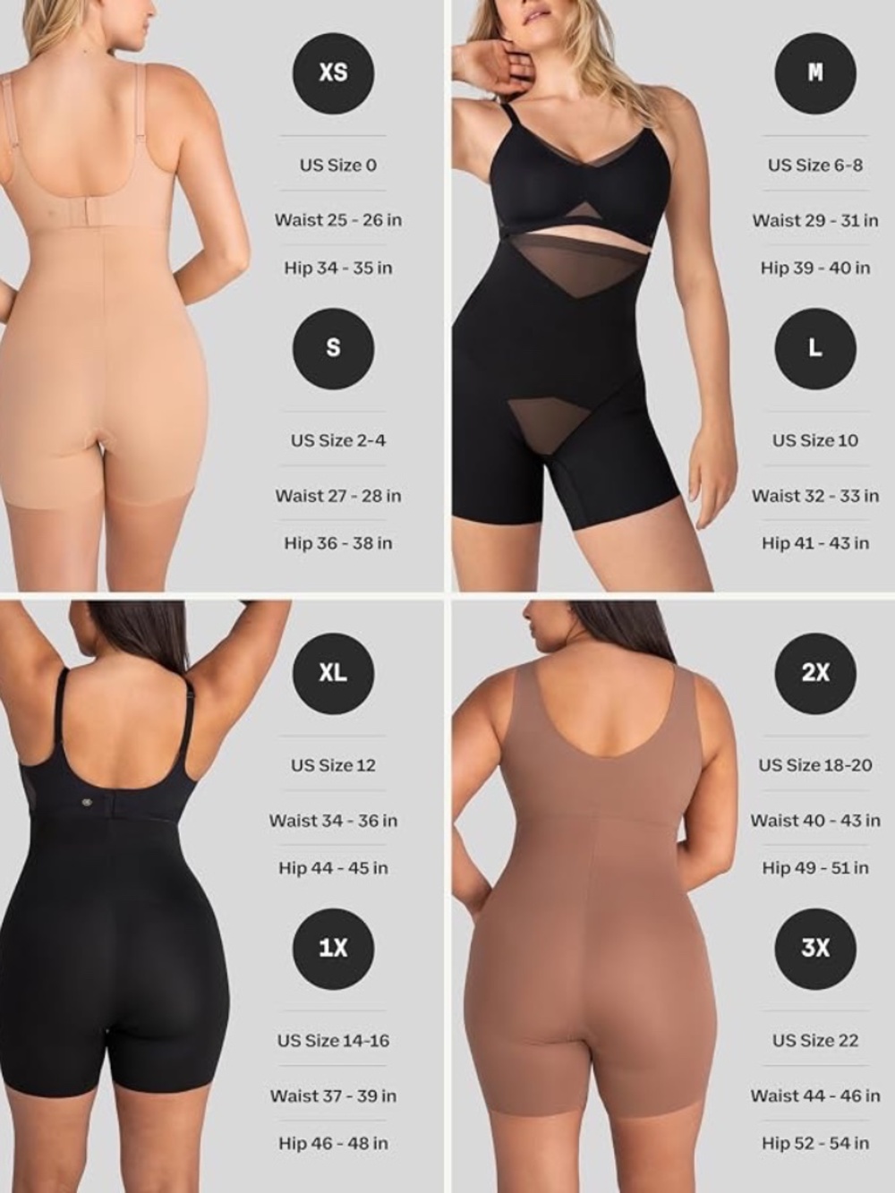 HONEYLOVE SuperPower Girl Short -High Compression Tummy Control Shapewear - Picture 4 of 7